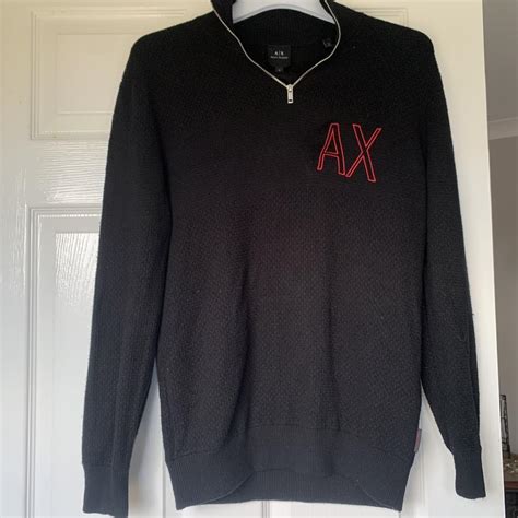 cheap armani jumpers|Armani exchange quarter zip sweater.